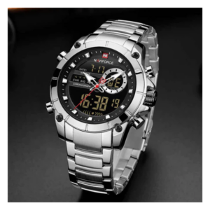 Naviforce Multifunction Dual Time Chain Watch