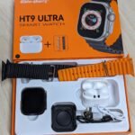 HT9 Ultra Smart Watch + TWS Combo With Double Strap